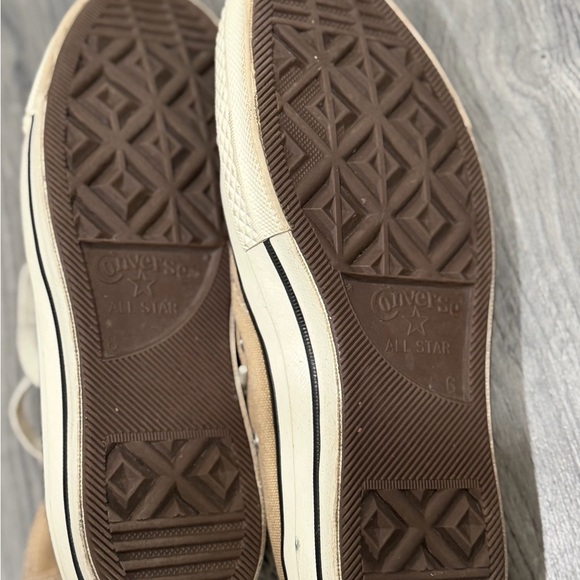 Converse High-Tops in Brown and White - Picture 3 of 4